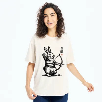 Tokyo-Tiger Rabbit Shooting Arrows Washed T-Shirt