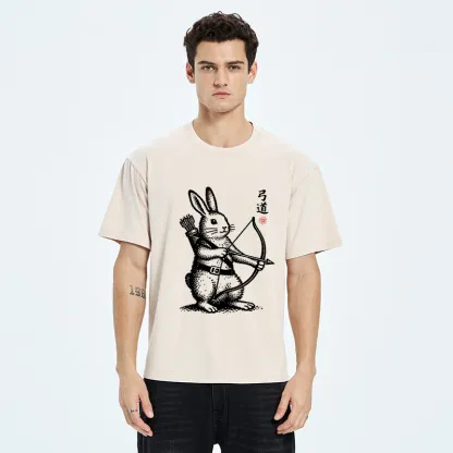 Tokyo-Tiger Rabbit Shooting Arrows Washed T-Shirt