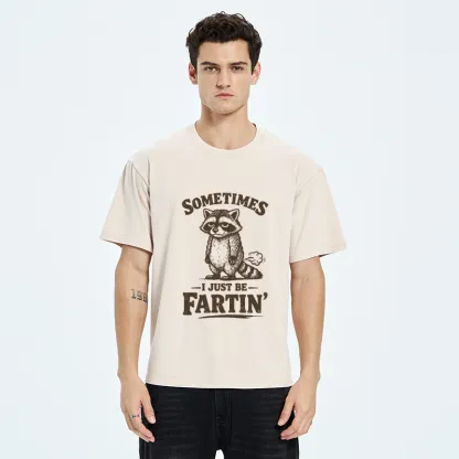 Tokyo-Tiger Farting Raccoon Washed T-Shirt