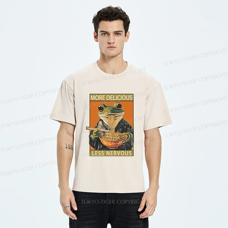 Tokyo-Tiger More Delicious Less Nervous Washed T-Shirt