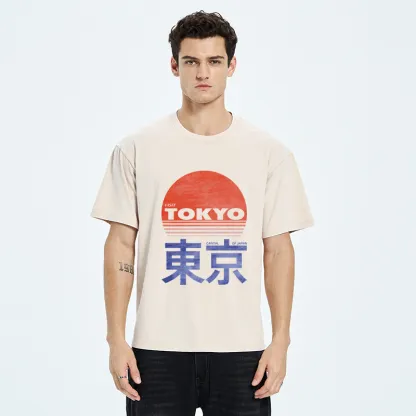 Tokyo-Tiger City Of The Rising Sun Washed T-Shirt