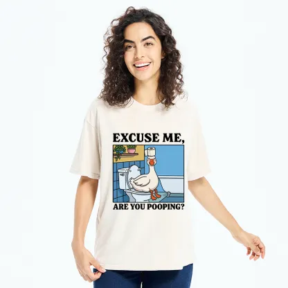 Tokyo-Tiger Are You Pooping Funny Washed T-Shirt