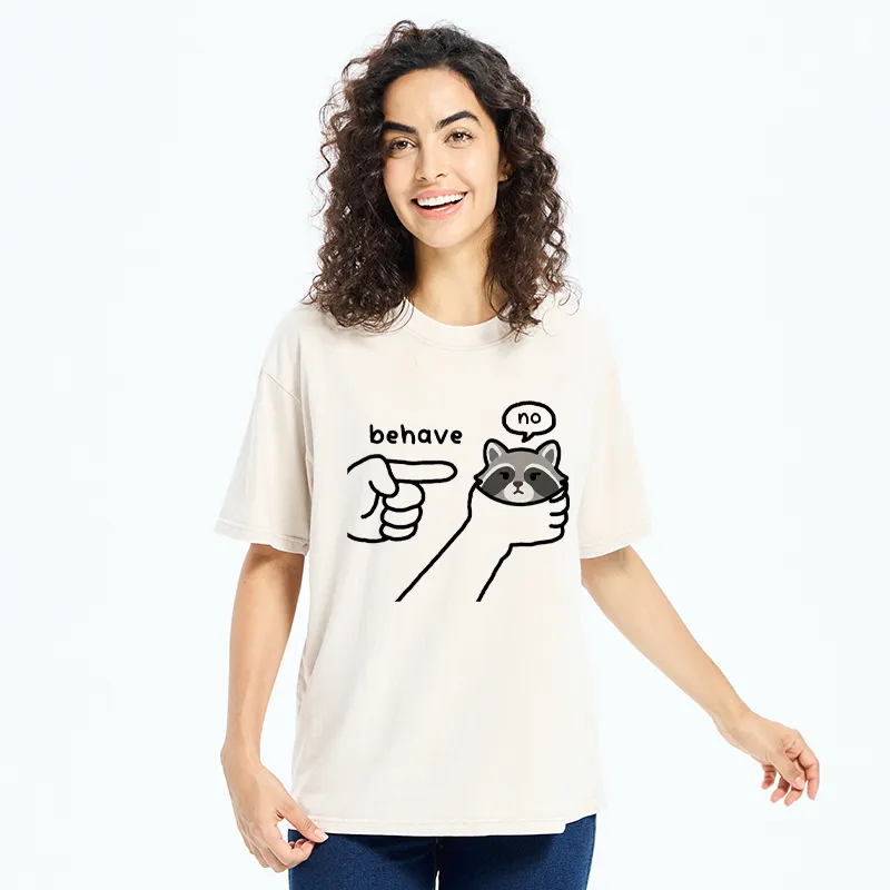 Tokyo-Tiger Rebellious Raccoon Washed T-Shirt