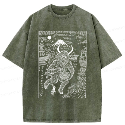 Tokyo-Tiger Krampus Is Coming Washed T-Shirt