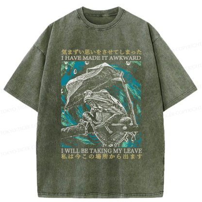 Tokyo-Tiger Embarrassed Frog Washed T-Shirt