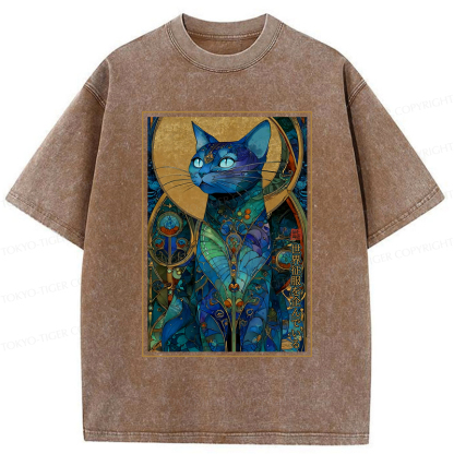 Tokyo-Tiger The Cat’s Plan To Rule Them All Washed T-Shirt