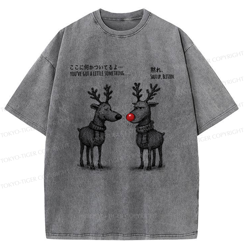 Tokyo-Tiger A Reindeer’s Take on Rudolph’s Glow Washed T-Shirt