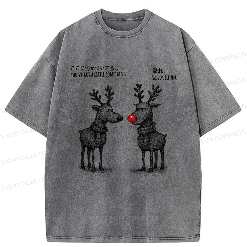 Tokyo-Tiger A Reindeer’s Take on Rudolph’s Glow Washed T-Shirt