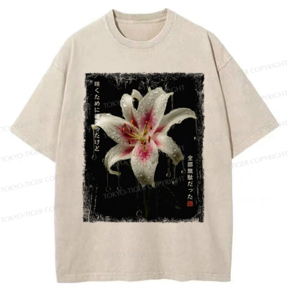 Tokyo-Tiger The Flower That Bloomed In Vain Washed T-Shirt