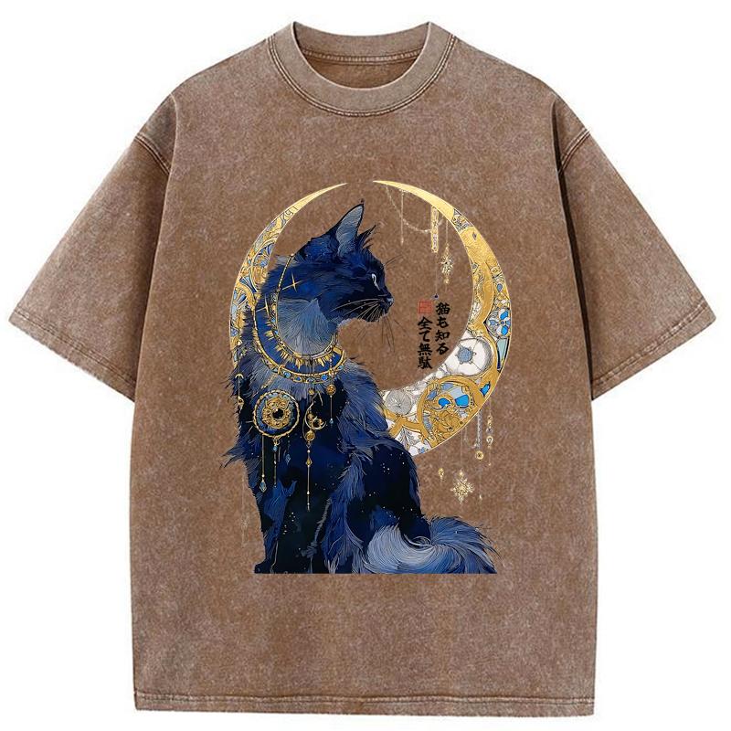 Tokyo-Tiger Nothing Matters, The Cat Knows It Too Washed T-Shirt