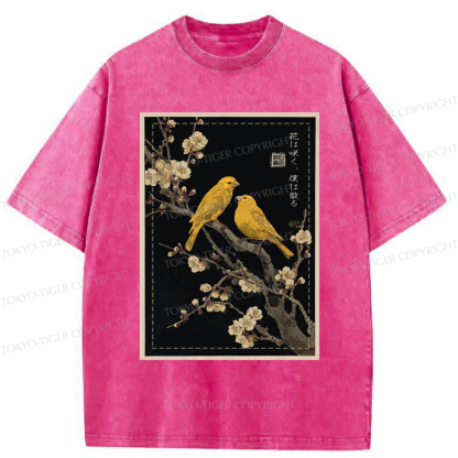 Tokyo-Tiger Whispers Among the Blossoms：I Will Wither Washed T-Shirt