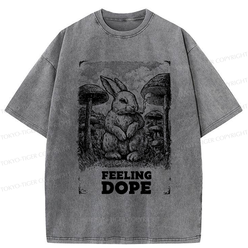 Tokyo-Tiger The Funny Rabbit is Dazed Washed T-Shirt