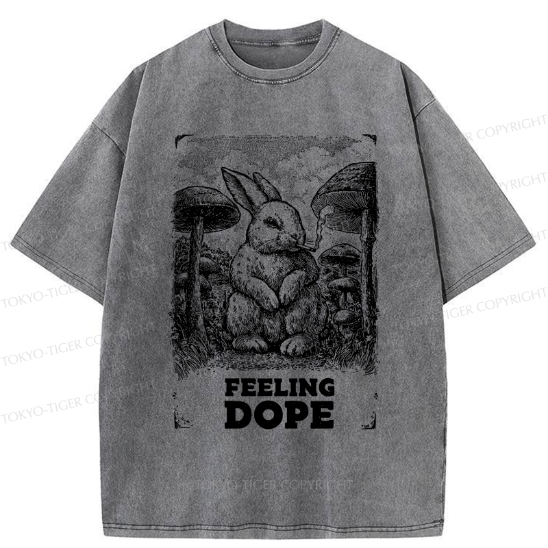 Tokyo-Tiger The Funny Rabbit is Dazed Washed T-Shirt