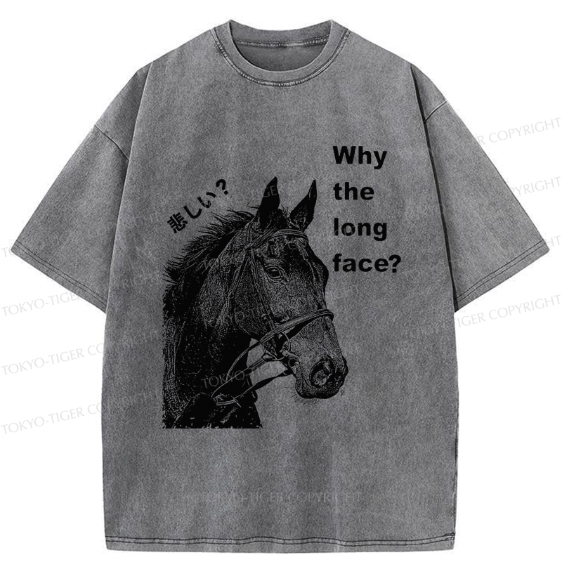 Tokyo-Tiger An Interesting Horse Unhappy Washed T-Shirt