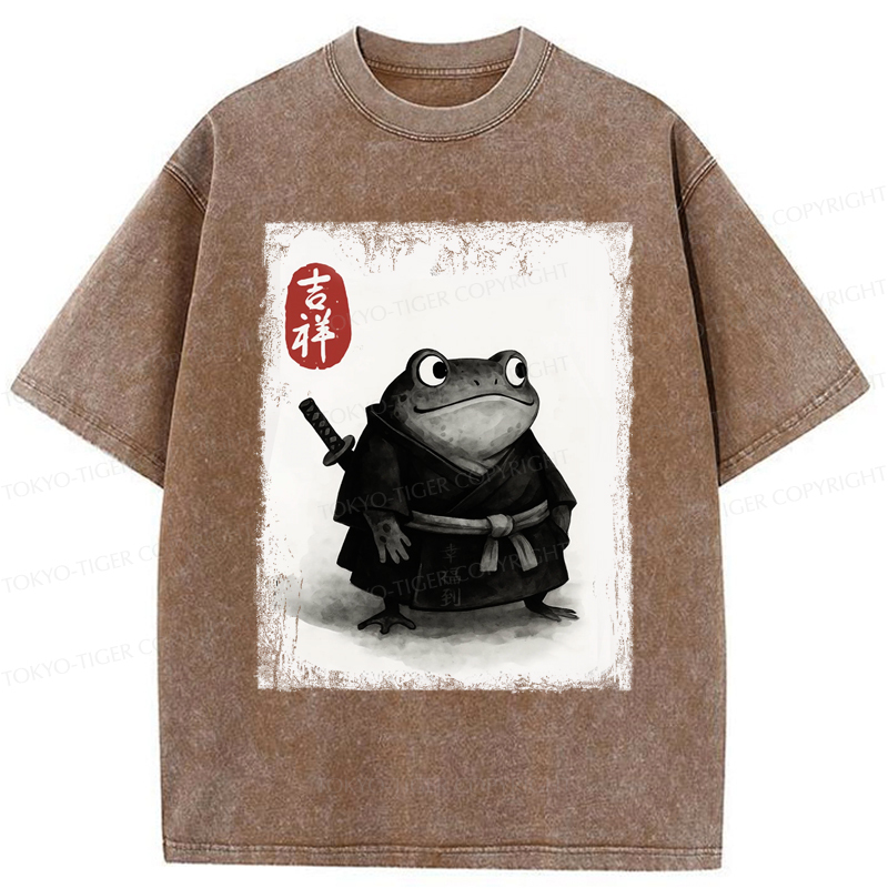 Tokyo-Tiger Blade of the Frog: A Samurai's Tale Washed T-Shirt