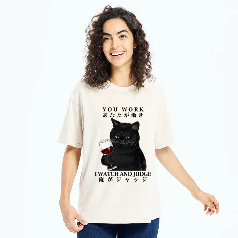 Tokyo-Tiger Cat Boss Japan Washed T-Shirt