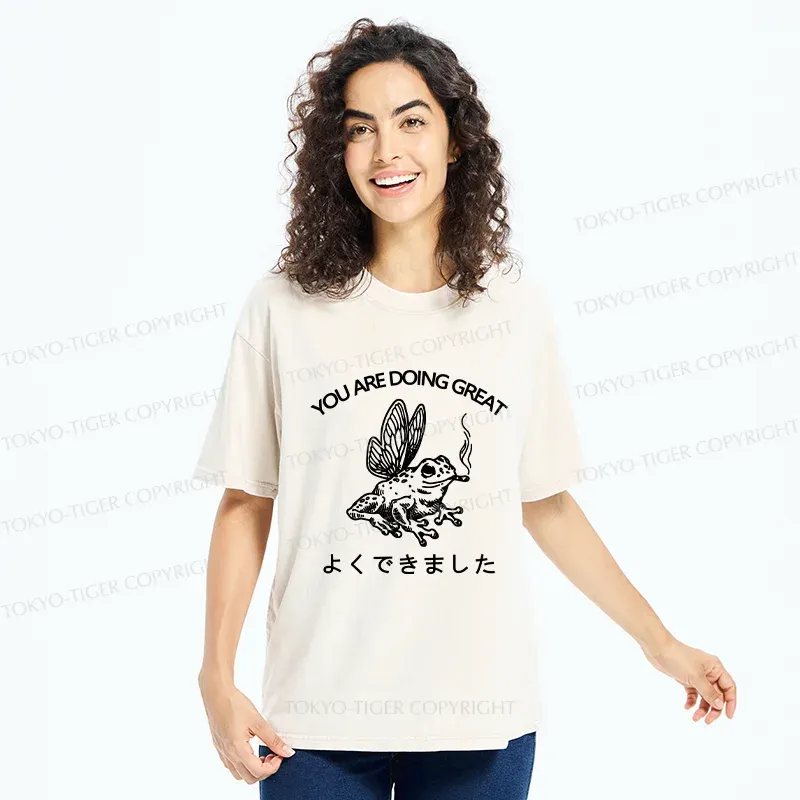 Tokyo-Tiger You Are Doing Great Washed T-Shirt