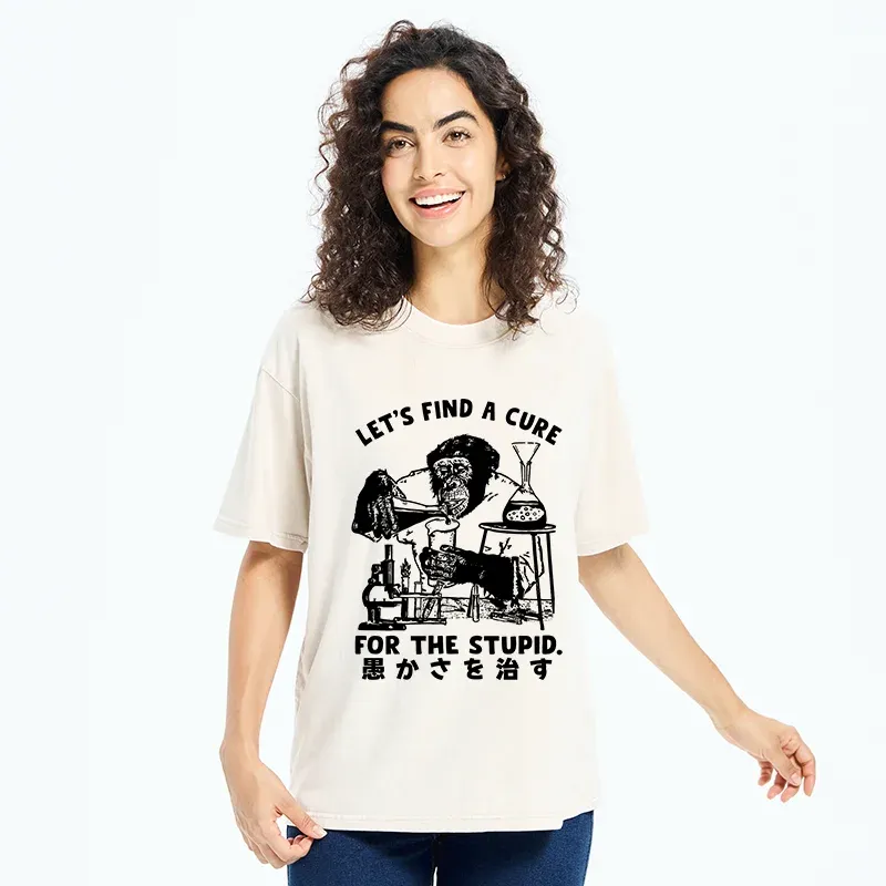 Tokyo-Tiger Medicine For Stupidity Washed T-Shirt