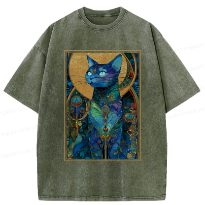 Tokyo-Tiger The Cat’s Plan To Rule Them All Washed T-Shirt