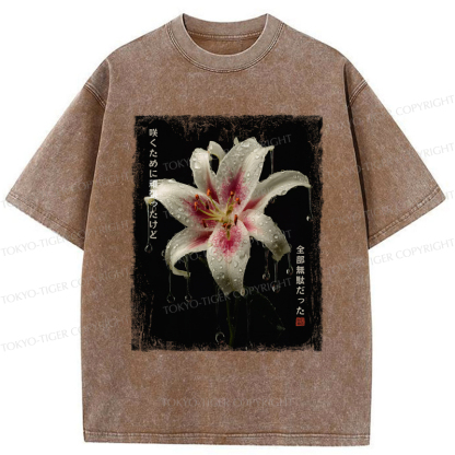 Tokyo-Tiger The Flower That Bloomed In Vain Washed T-Shirt