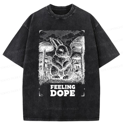 Tokyo-Tiger The Funny Rabbit is Dazed Washed T-Shirt