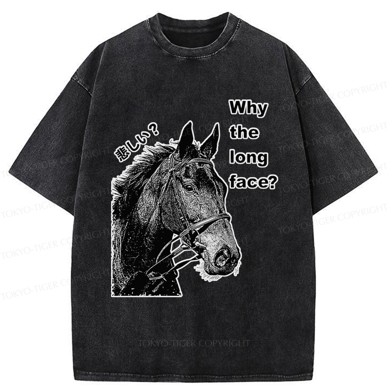 Tokyo-Tiger An Interesting Horse Unhappy Washed T-Shirt