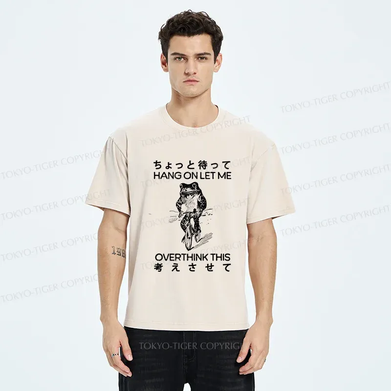 Tokyo-Tiger Overthinking Frog Washed T-Shirt