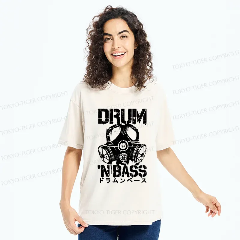 Tokyo-Tiger Drum N Bass Japan Washed T-Shirt