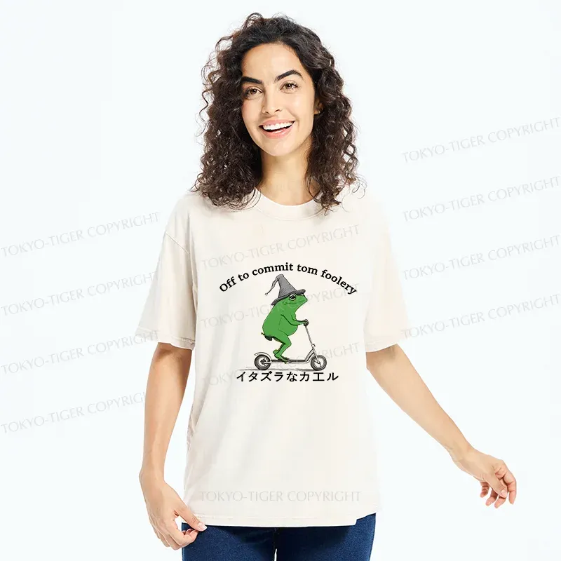 Tokyo-Tiger Stupid Frog Washed T-Shirt