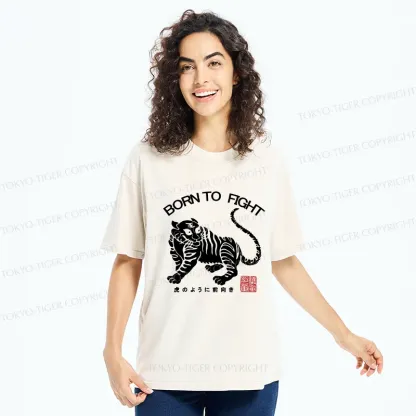 Tokyo-Tiger Retro Tiger Washed T-Shirt