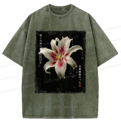 Tokyo-Tiger The Flower That Bloomed In Vain Washed T-Shirt