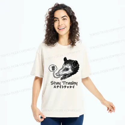 Tokyo-Tiger Stay Trashy Washed T-Shirt