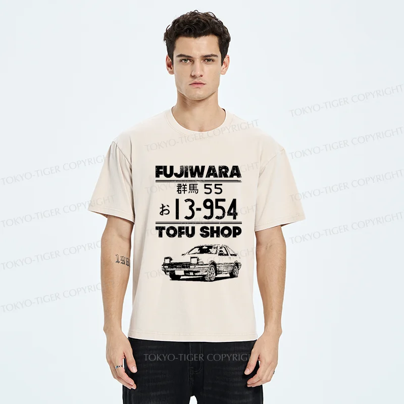 Tokyo-Tiger Vintage Fujiwara Car Washed T-Shirt