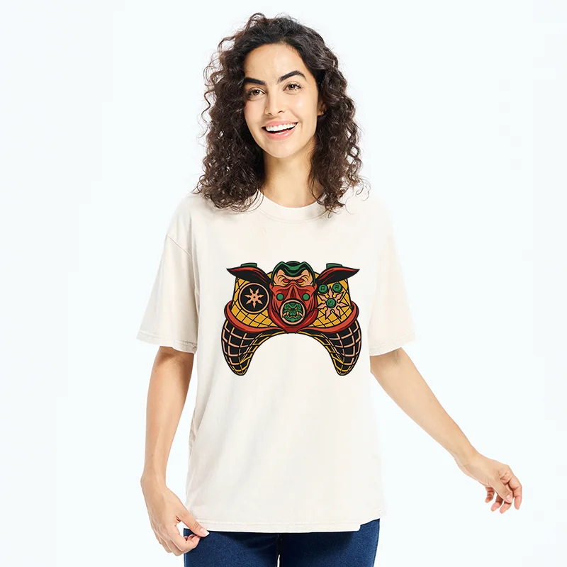 Tokyo-Tiger Ninja Gamepad Washed T-Shirt