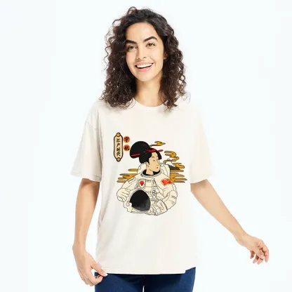 Tokyo-Tiger Geisha Astronaut Washed T-Shirt