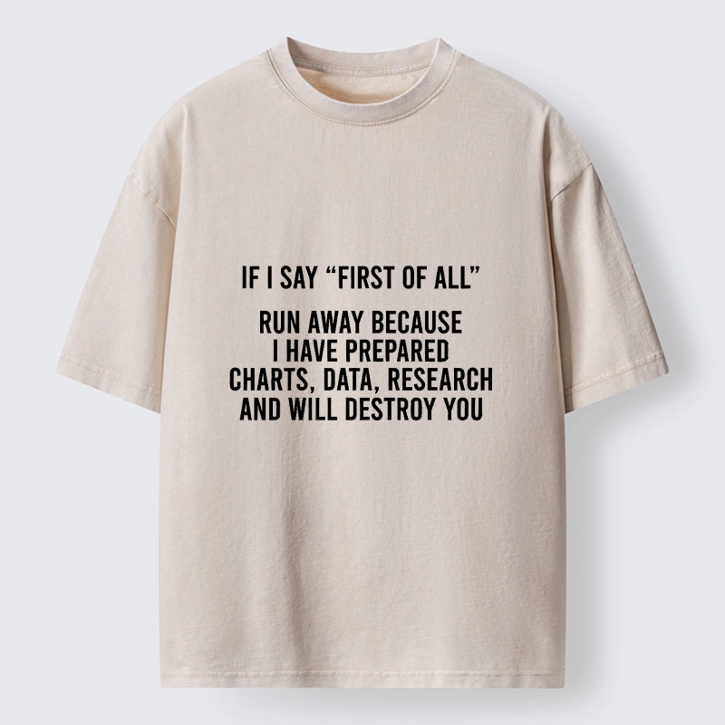 Tokyo-Tiger First Of All Debate Meme Washed T-Shirt