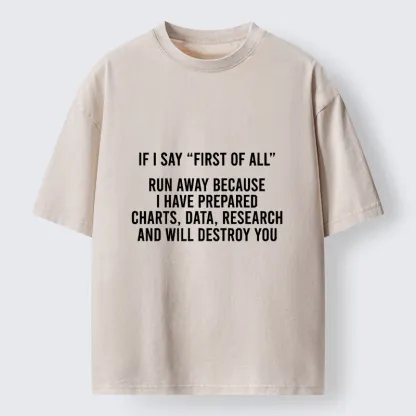 Tokyo-Tiger First Of All Debate Meme Washed T-Shirt