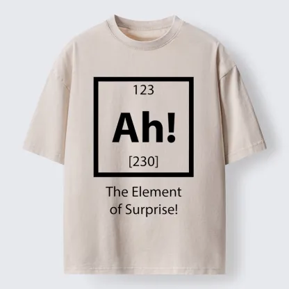 Tokyo-Tiger Surprise Element Joyful Meme Washed T-Shirt