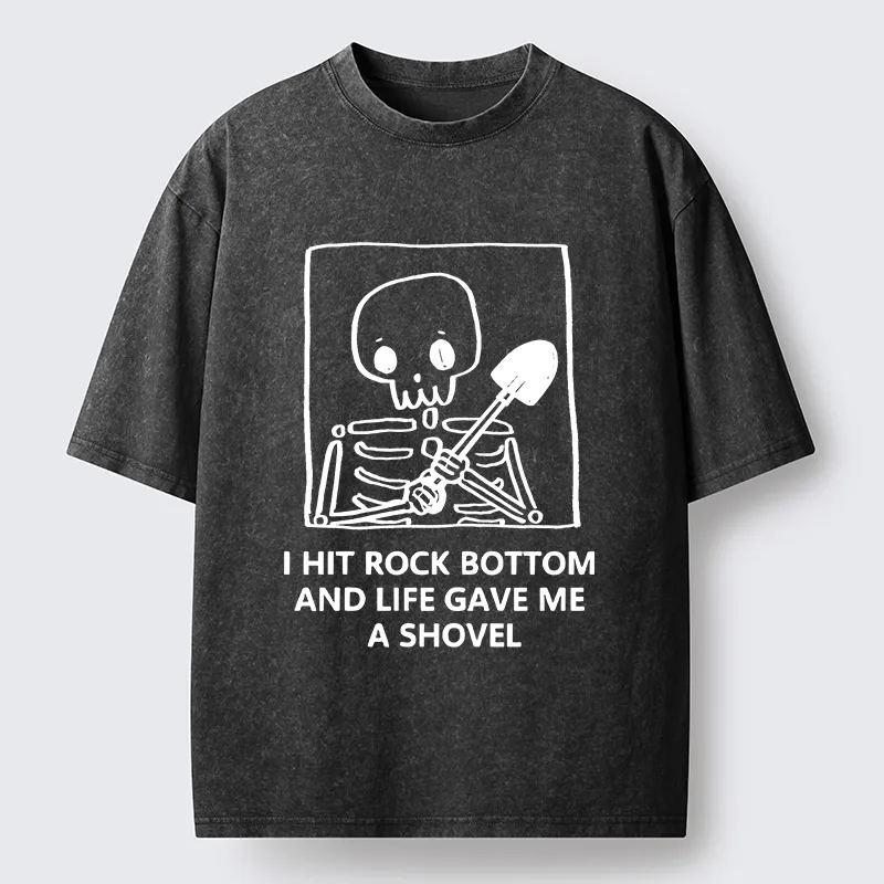 Tokyo-Tiger Relatable Skeleton Life Meme Washed T-Shirt