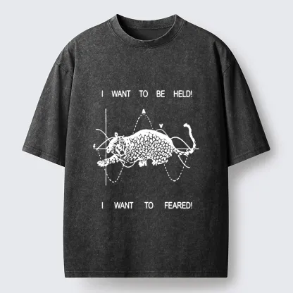 Tokyo-Tiger Relatable Cat Contradiction Meme Washed T-Shirt