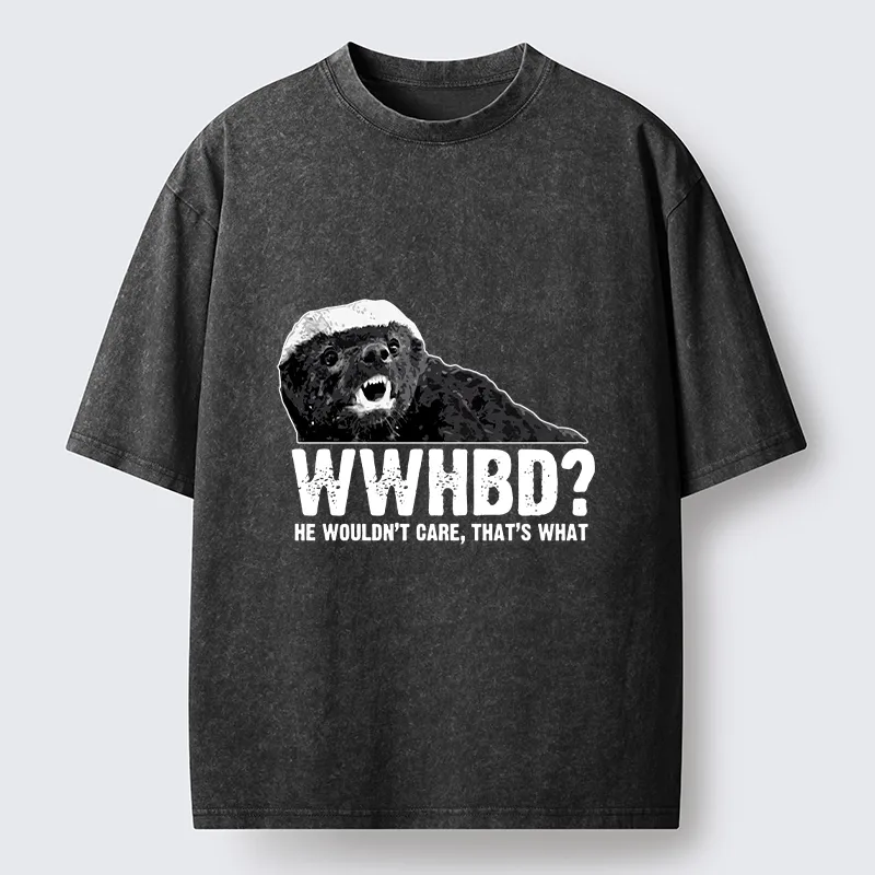 Tokyo-Tiger What Would Honey Badger Do Washed T-Shirt