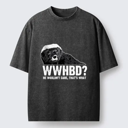 Tokyo-Tiger What Would Honey Badger Do Washed T-Shirt