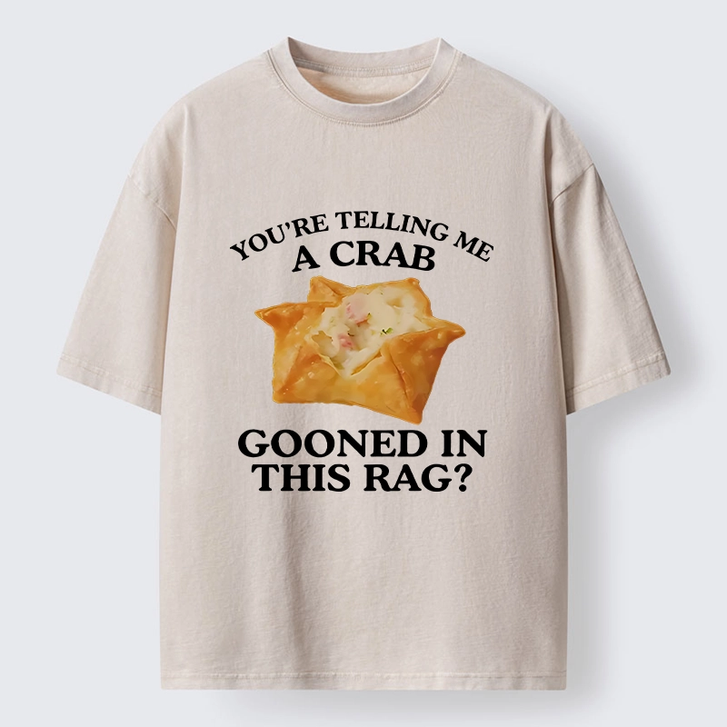 Tokyo-Tiger A Crab in a Crispy Wrap Washed T-Shirt