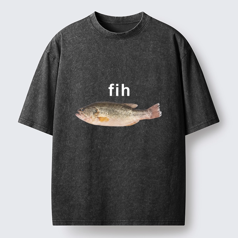 Tokyo-Tiger Fih The Fish Funny Meme Washed T-Shirt