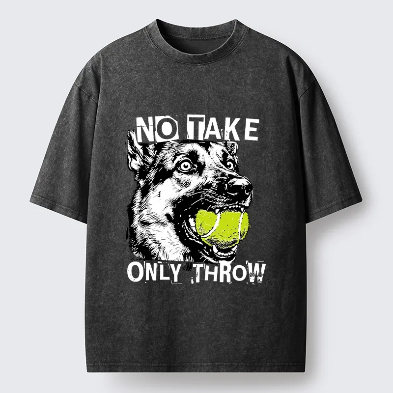 Tokyo-Tiger Dog Wants Ball Thrown Washed T-Shirt Sale