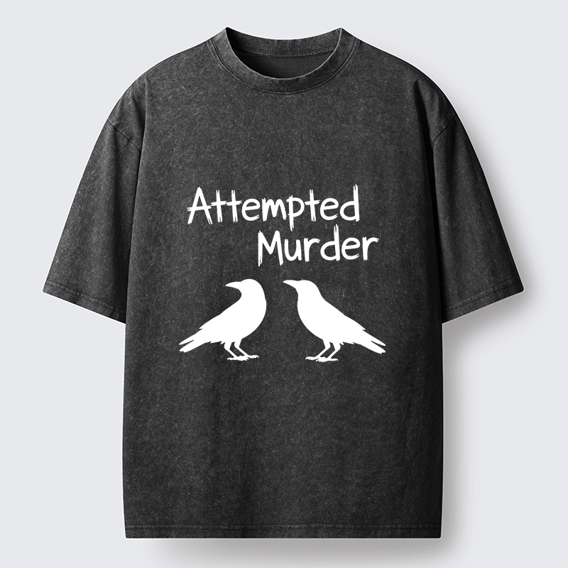 Tokyo-Tiger Two Crows Attempted Murder Joke Washed T-Shirt