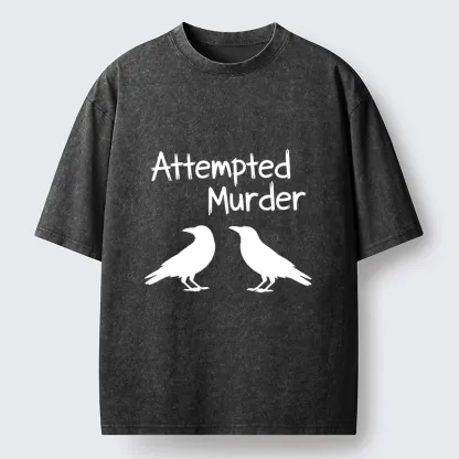 Tokyo-Tiger Two Crows Attempted Murder Joke Washed T-Shirt