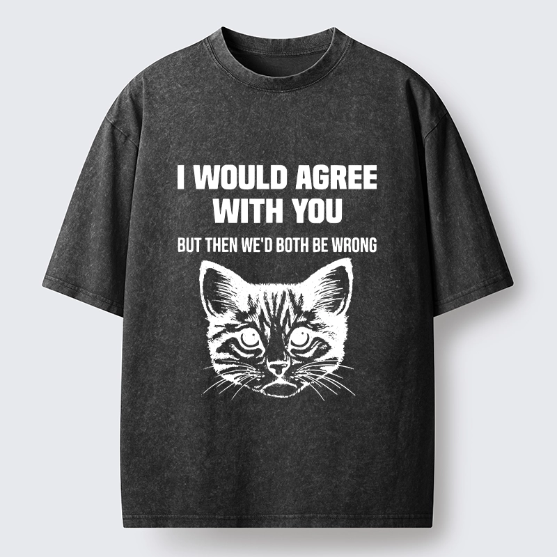 Tokyo-Tiger Cat Refuses To Agree Washed T-Shirt