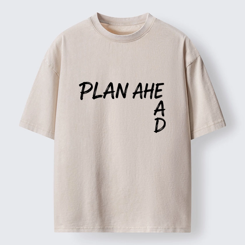 Tokyo-Tiger Plan Ahead Do Not Rush Things Washed T-Shirt