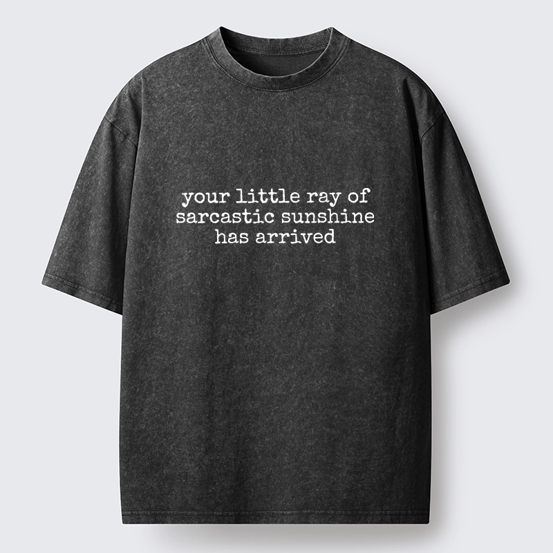Tokyo-Tiger Funny Meme Sarcastic Sunshine Quote Washed T-Shirt